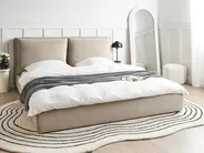 Bed Velvet BAJONNA 180 x 200 cm (EU Super King) Taupe_1010782