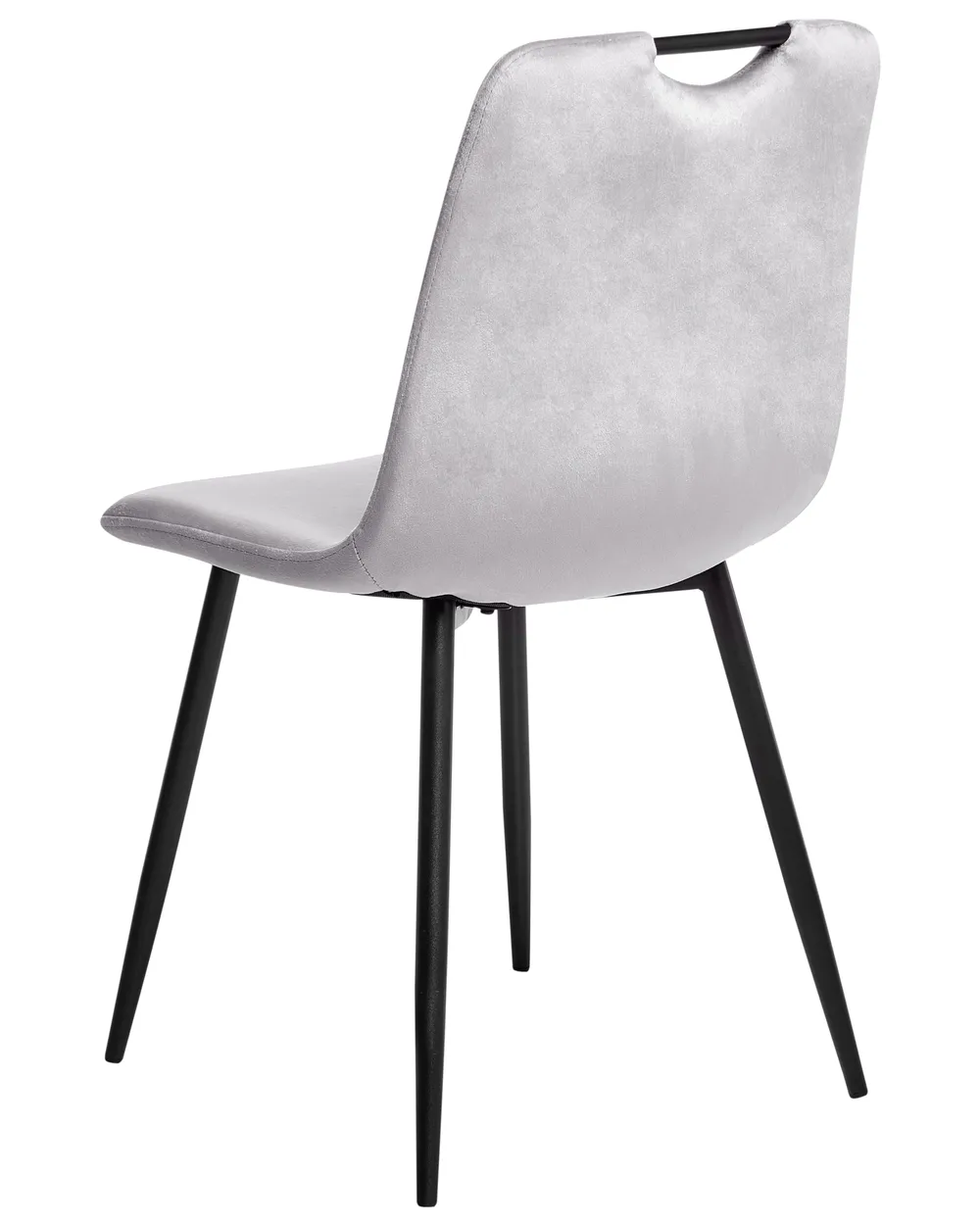 Set di 4 sedie da pranzo ARGYLE Velluto Grigio chiaro_995918