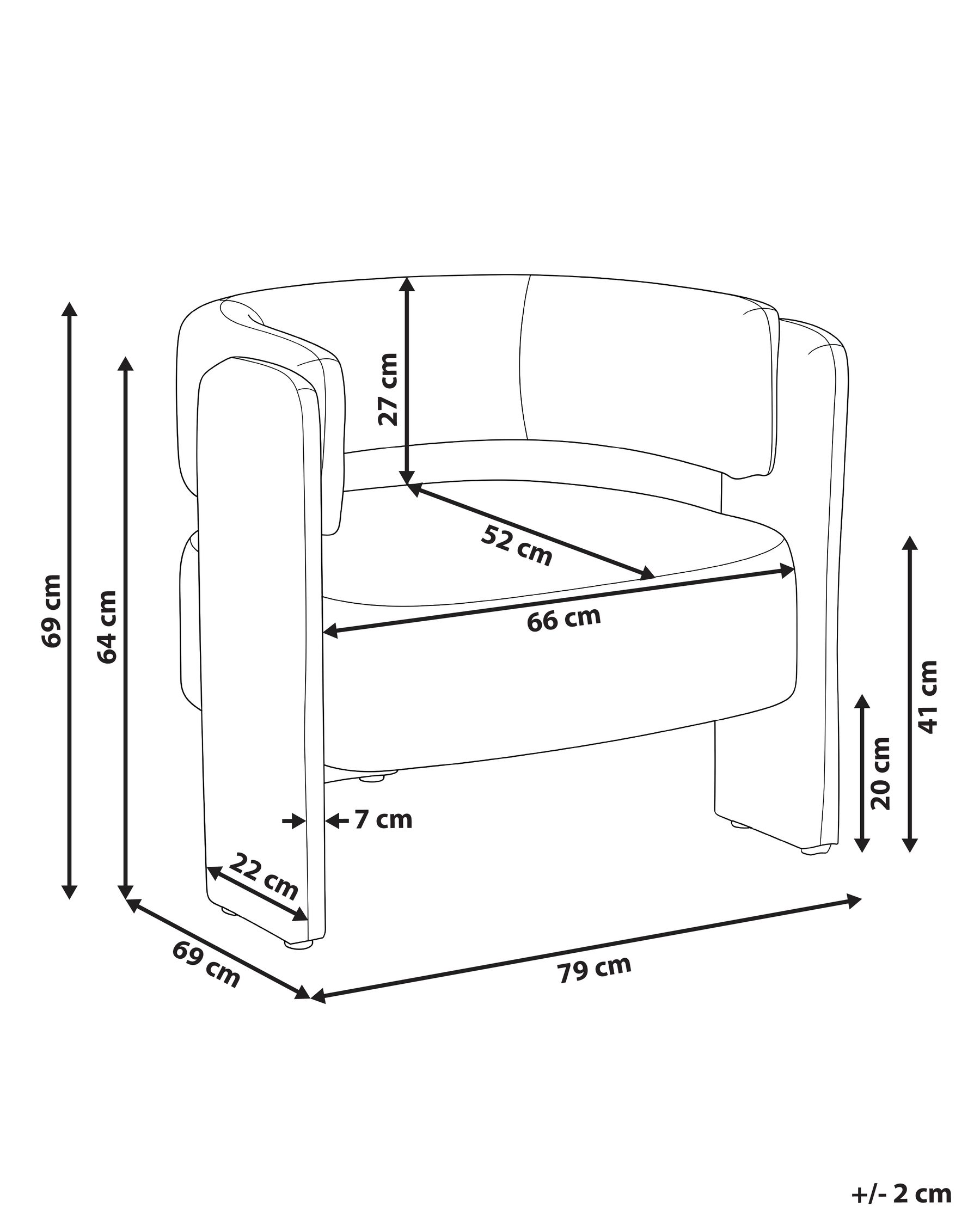 Armchair MAGGEBY Fabric Beige_1072837