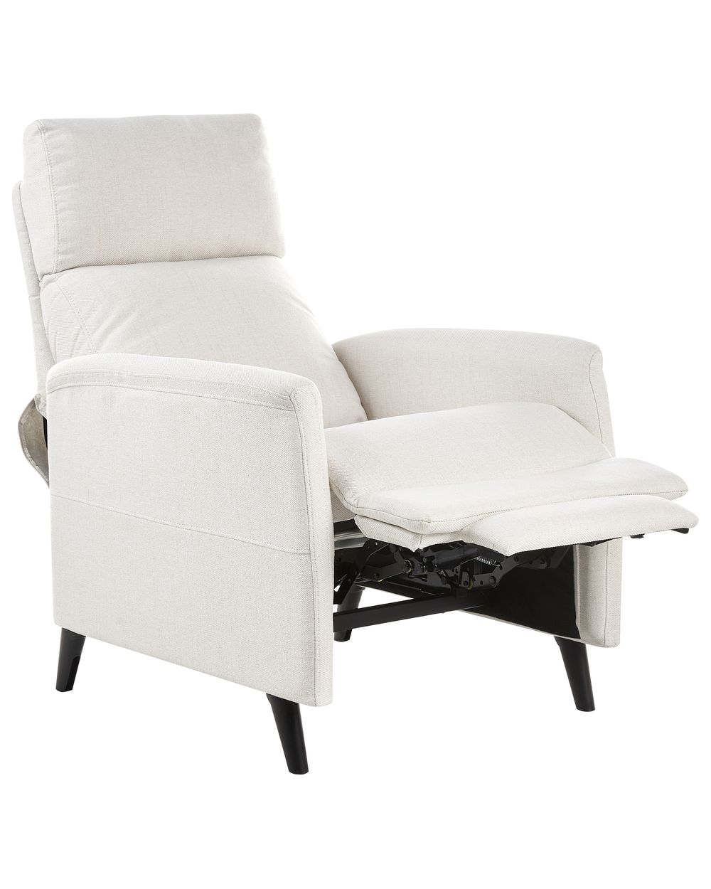 Relaxfauteuil SELVIK inclusief voetensteun Stof Gebroken wit