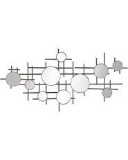 Lustro ścienne IBOS 113 cm 55 cm Metal Czarny_904334