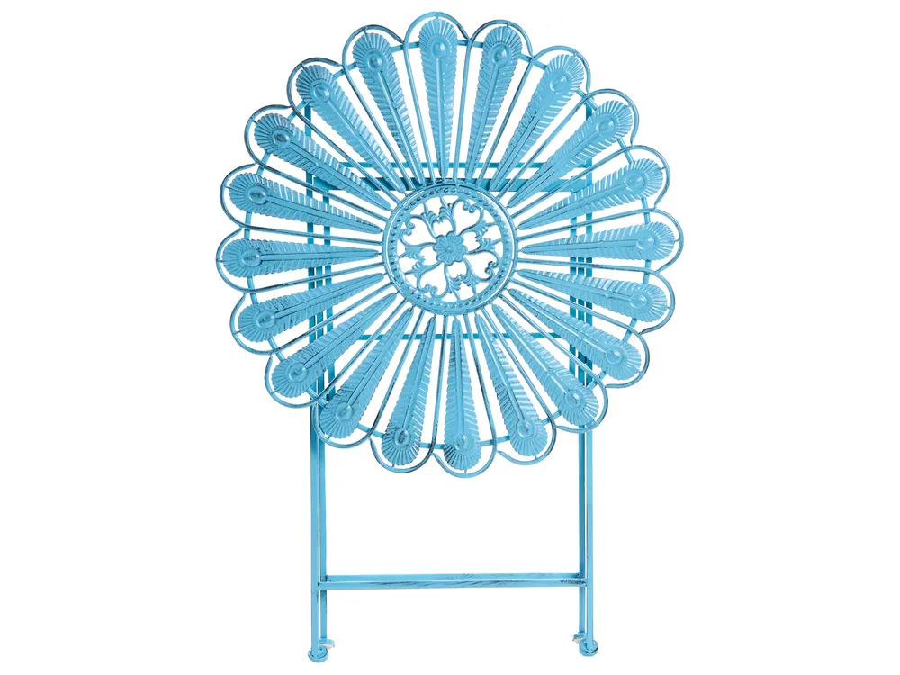 Bistro Table PAVIA 71 cm 71 cm Metal Blue_1046285