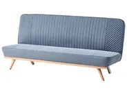 Sofa Bed 2 Seater KALFAFEL Fabric Blue_1009395