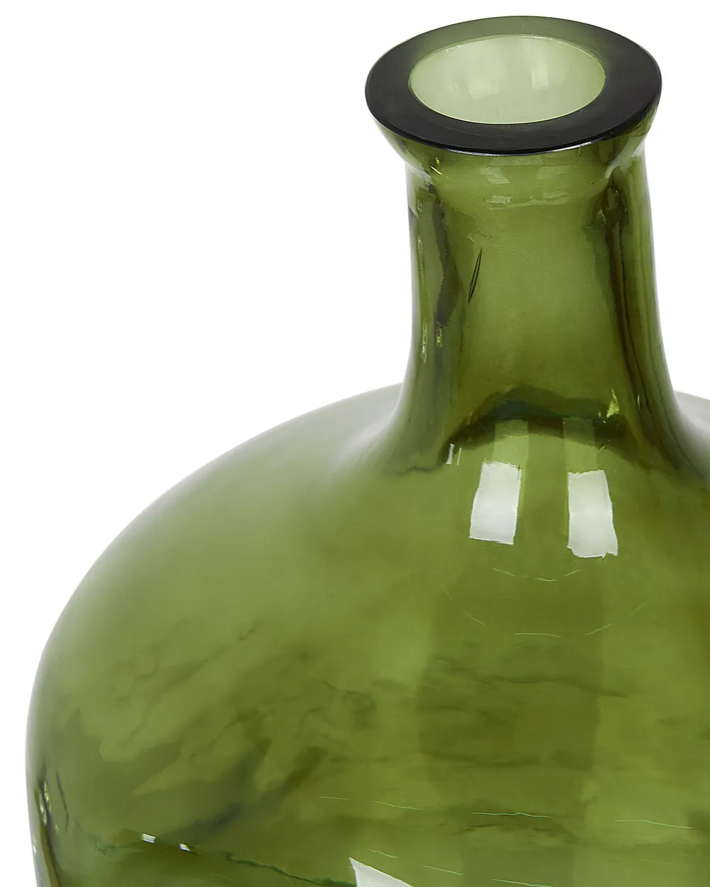Flower Vase KERALA 30 cm Glass Olive Green_830541