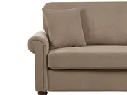 Living Room Set 5 Seater GINNERUP Fabric Brown_1035564