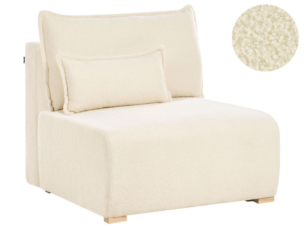 1-Seat Section NERBO with Storage Boucle Off-White