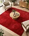 Shaggy Rug EVREN Red 200 x 200 cm