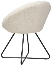 Sedia da pranzo FLOBY II Bouclé Bianco sporco_886121