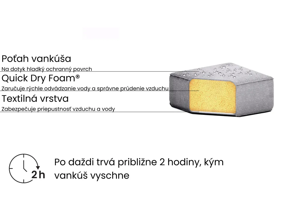 Ležadlo s poduškou AMELIA Kov Svetlosivá_991669
