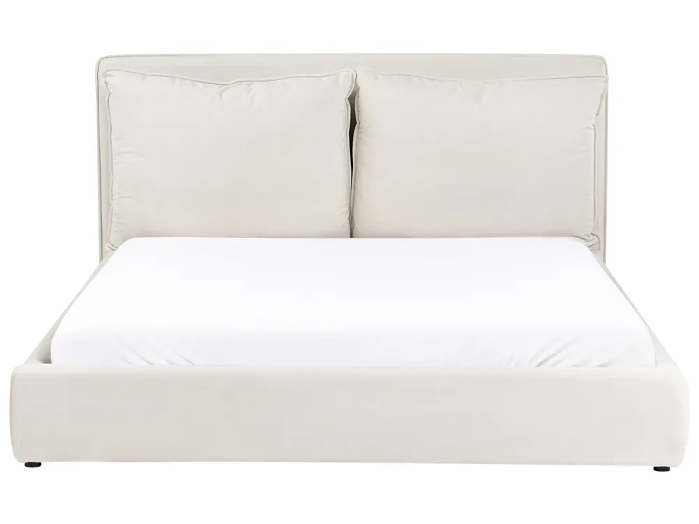 Bed Fabric BAJONNA 160 x 200 cm (EU King Size) Light Beige_1010694