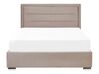 Velvet EU Double Size Ottoman Bed Taupe ROUEN_843830