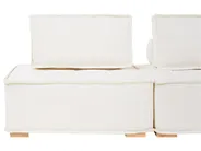 Modular U-Shape Sofa 8 Seater TIBRO Fabric Off-White_1058259