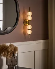 LED Wall Lamp ARAS Glass Gold_1033790