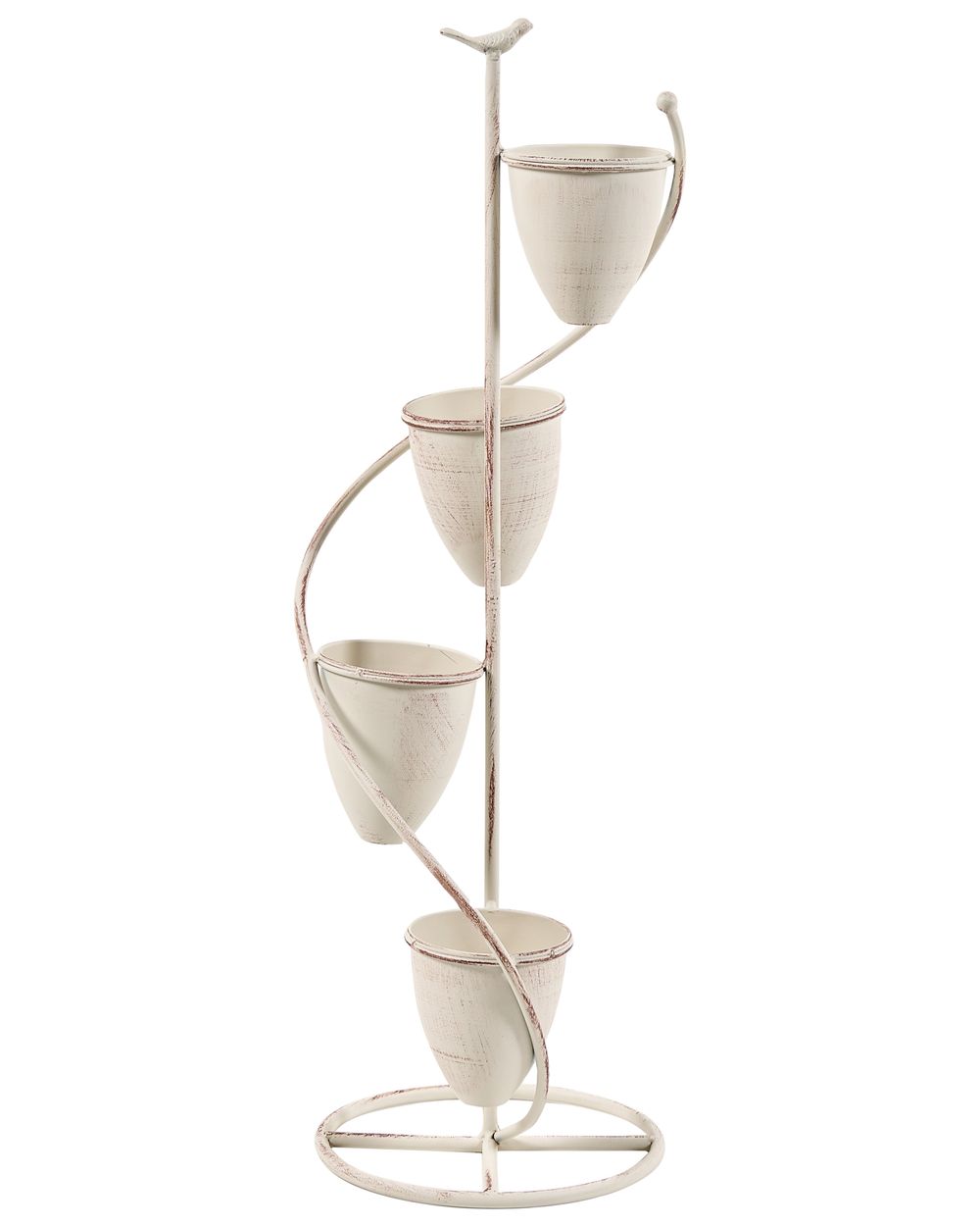 Kwietnik BANEBERRY 24 cm Metal Beżowy