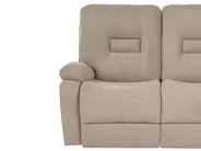 Sofa z manualną funkcją relaksu dla 2 osób BERGEN Beżowoszary_1107088