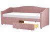 Fabric EU Single Daybed Pink VITTEL_876403