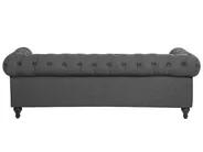 Sofa 3 Seater CHESTERFIELD Fabric Grey_675359