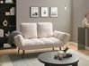 Sofa rozkładana dla 2 osób BREKKE Boucle Złamana biel