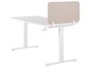 Bureauscherm beige 80 x 40 cm WALLY_853083