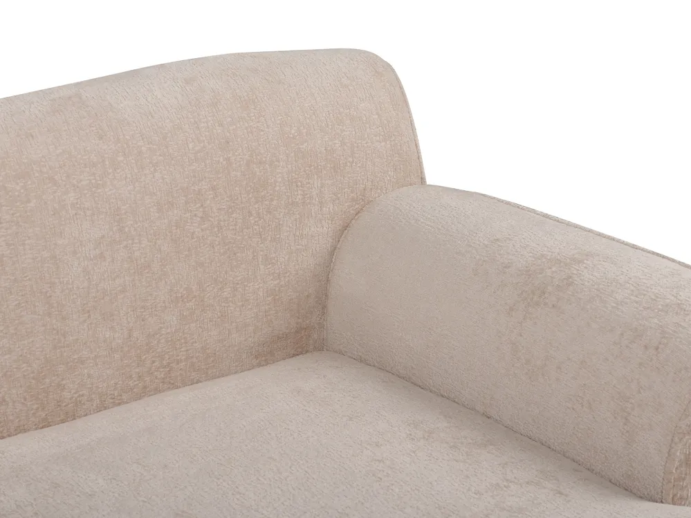 Corner Sofa 3 Seater SIMOS Chenille Beige Left Hand_927932