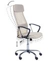 Krzesło biurowe regulowane beżowe PIONEER_862788