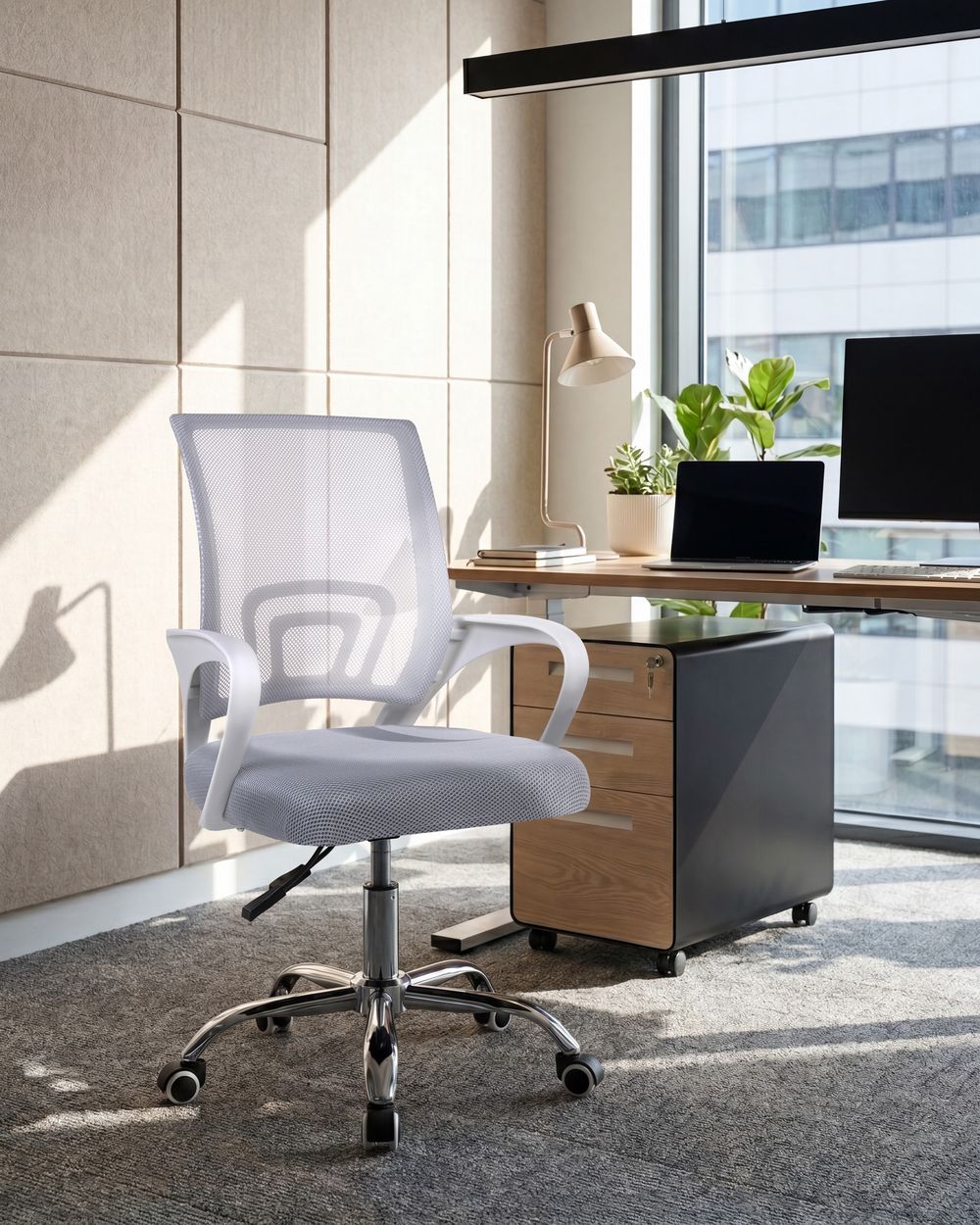 Office Chair SOLID Light Grey