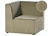 Corner Seat LEMVIG Corduroy Green Left Hand