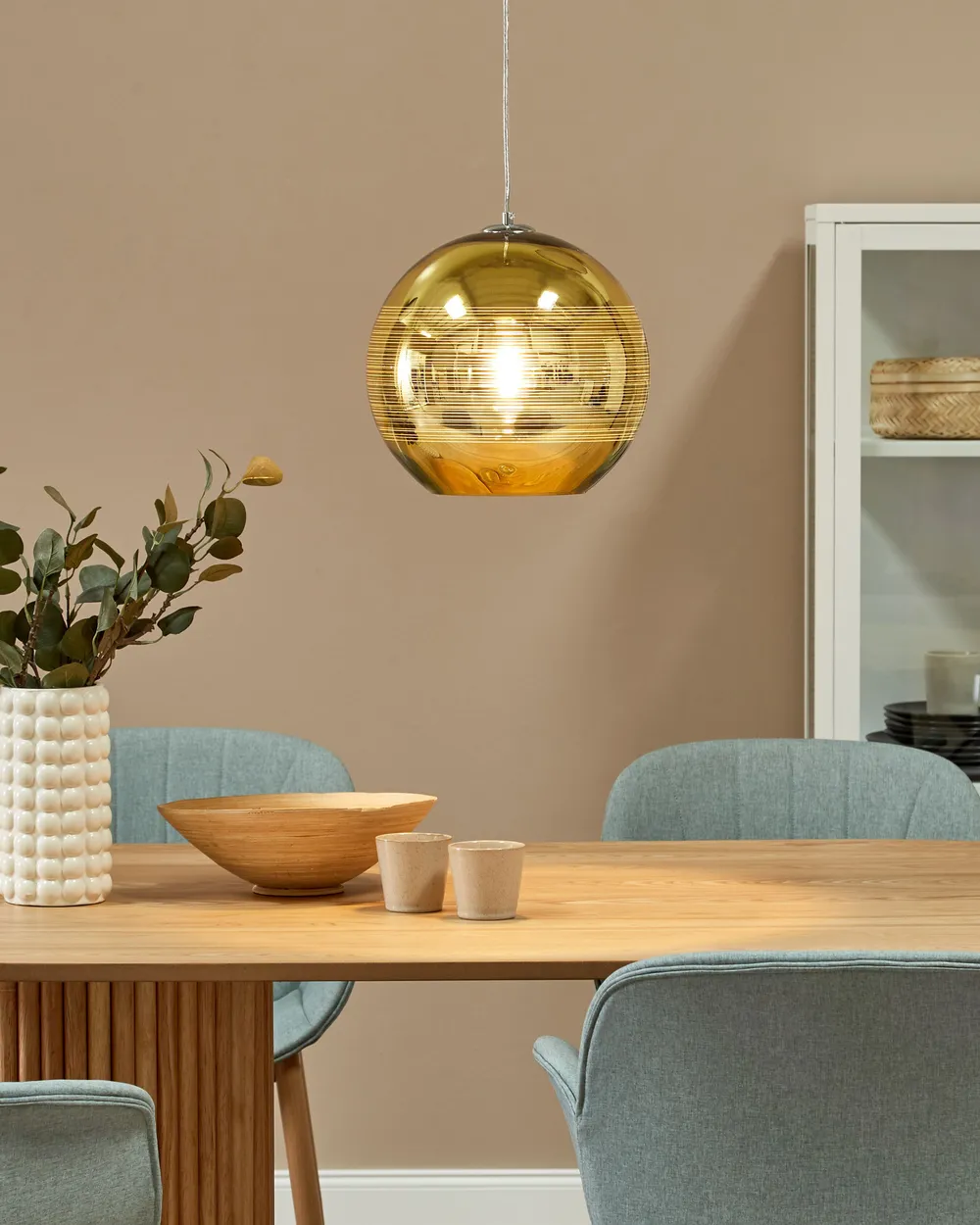 Lampadario ASARO Vetro Oro