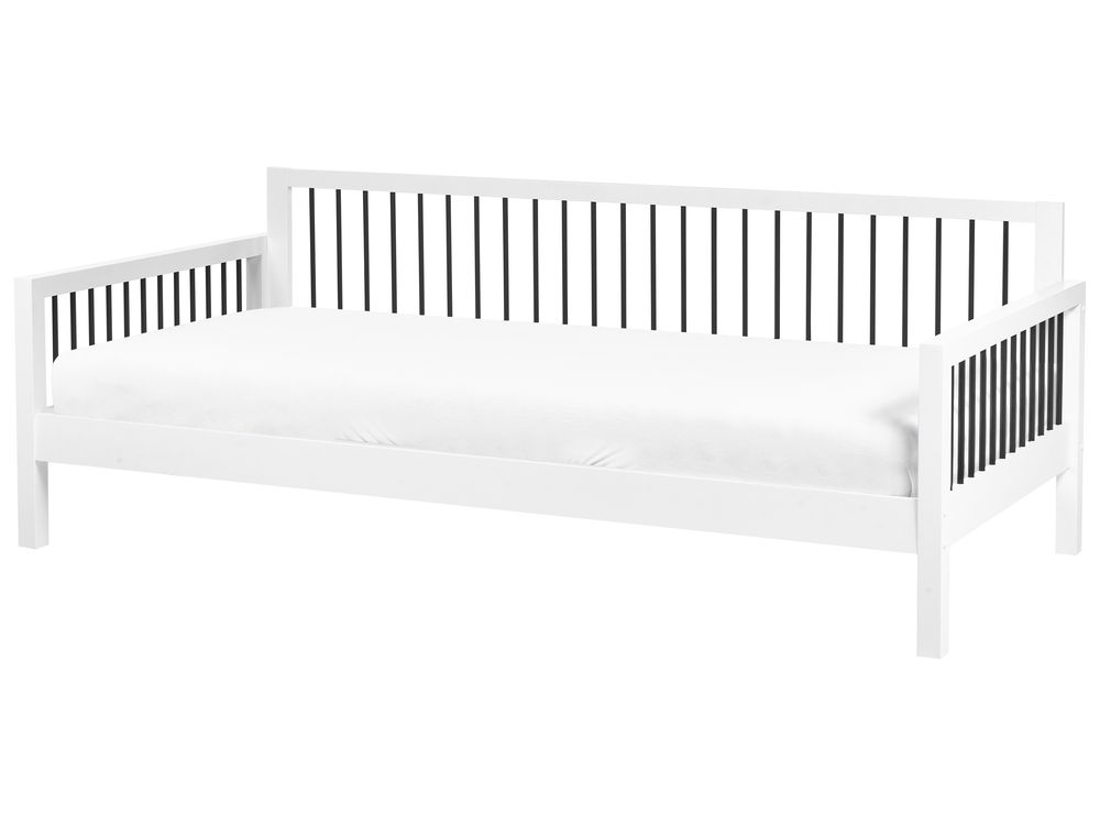 Cama de dia Madeira TRICOT 90 x 200 cm Branco