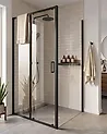 Shower Enclosure LANGUI 900 x 1200 x 1900 mm Black