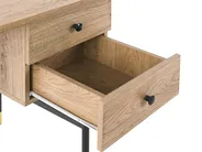 Home Office Desk ABILEN 120 cm 60 cm with Drawers Light Brown_791850