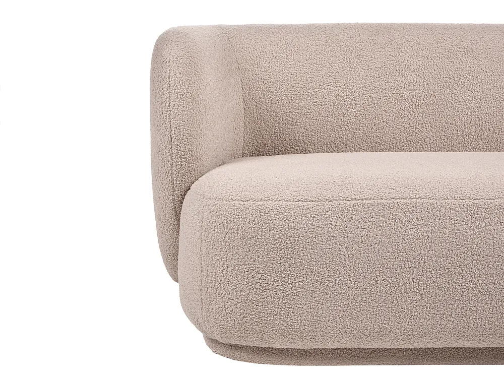 Sofa 3 Seater MELLOSA Boucle Beige_1197306