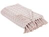 Cotton Bedspread 150 x 200 cm Pink BERE_918080