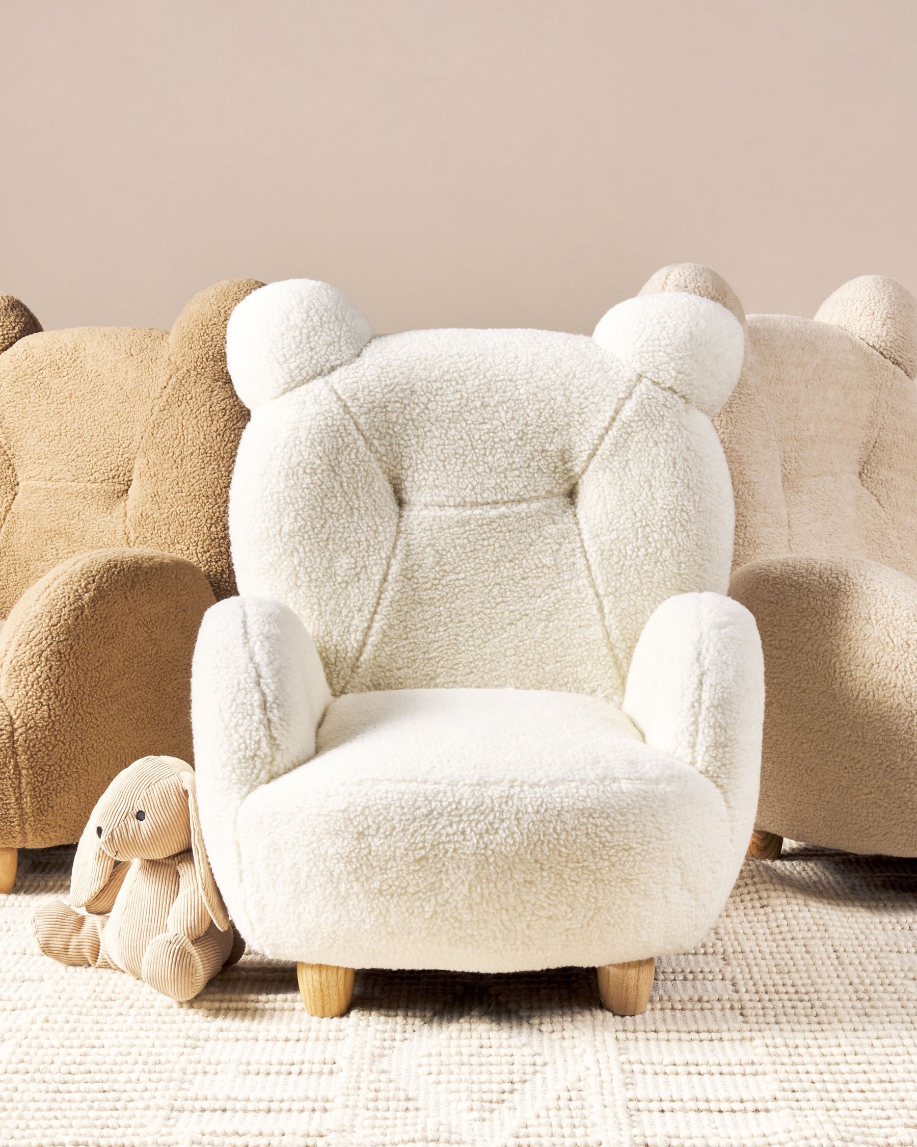 Stoel kinderkamer beer wit