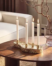 Candle Holder ATHLONE 10 cm Gold_1192866