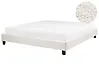 Bed without Headboard Boucle ROANNE 180 x 200 cm (EU Super King) Light Beige