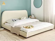 Bed Fabric ROISEL 180 x 200 cm (EU Super King) Light Beige_937479