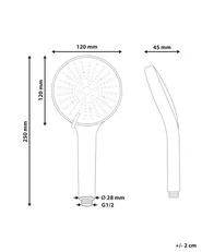 Shower Head and Hose Kit MAPIRI 6-function Black_990119