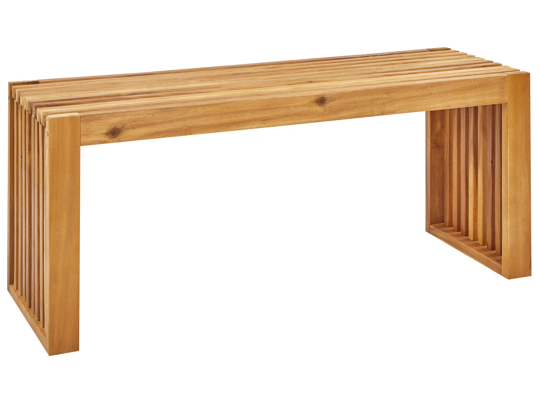 Banco de madera de acacia clara 105 cm BELLANO_922028