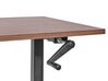 Manuálně nastavitelný psací stůl 160 x 72 cm tmavé dřevo/černý DESTINES_898983