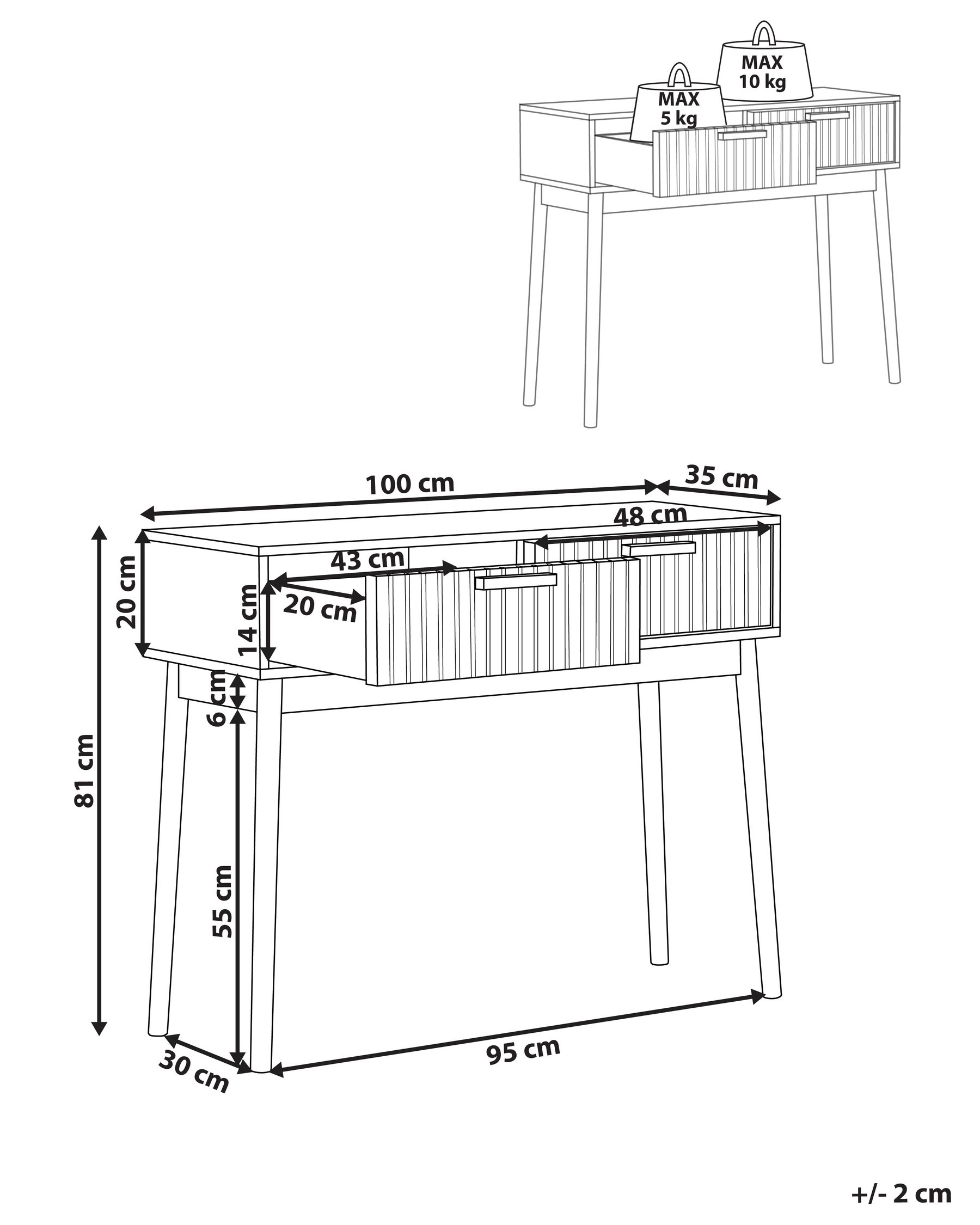 Console Table Light Wood LYNWOOD_945528
