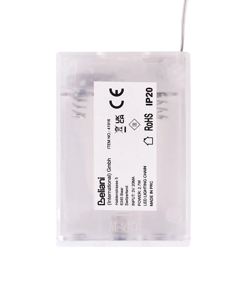 Zestaw 3 dekoracji świątecznych LED VELKUA 38/25/20 cm Prezenty świąteczne Brązowy_1179318