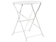 Bistro Set Folding FIORI Metal White_363325
