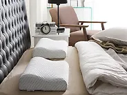 Bed Pillow KANGTO High 30 x 50 cm Memory Foam White_1179843