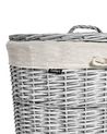 Set of 5 Willow Baskets Grey VAKARI_939910