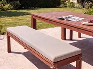 Bench Seat Pad Cushion TUSCANIA 157 x 34 cm Beige_1119147