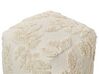 Cotton Pouffe 50 x 50 x 50 cm Beige MULTAN_879361