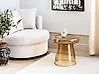 Side Table CALDERA Glass Golden Brown