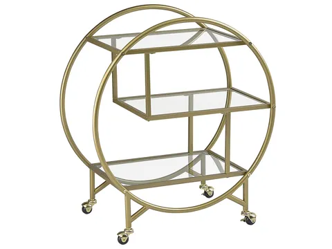 Serveerwagen Keukentrolley 72x40x86 Cm – Industriële Trolley Met Afneembaar Dienblad 3 Planken Wielen Met Rem En Verstelbare Poten Multifunctioneel Keukenrek Vintage Bruin Zwart Urbanhome