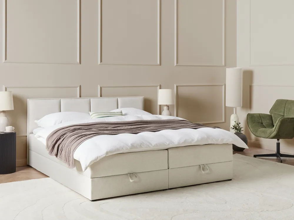 Divan Bed with Storage Off-White BARONET Various Sizes